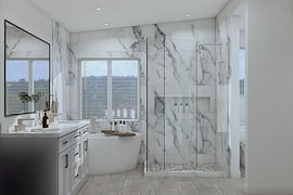 San jose master bathroom